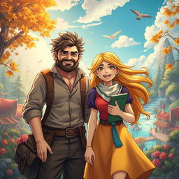 A vibrant and whimsical world teeming with adventures and deep emotions