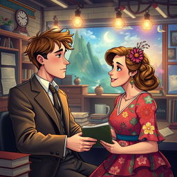 In a vibrant, enchanting world reminiscent of the 1930s, filled with numerous adventures and deep emotions, unfolds the captivating love story of two adult characters