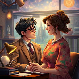 In a vibrant, enchanting world reminiscent of the 1930s, filled with numerous adventures and deep emotions, unfolds the captivating love story of two adult characters