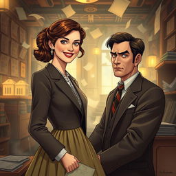 In a richly detailed alternative world inspired by the 1930s, bustling with adventure and emotionally charged moments, a compelling love story unfolds between two adult characters