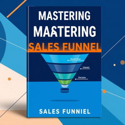A dynamic and engaging ebook cover design for 'Mastering Sales Funnel'