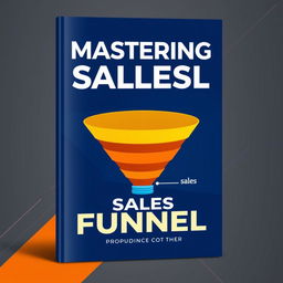 A dynamic and engaging ebook cover design for 'Mastering Sales Funnel'