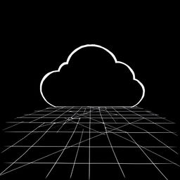 An abstract, non-existent virtual environment serving as a holographic background, featuring a design of intersecting lines that create a dynamic sense of space