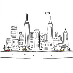 A hand-drawn, minimalist illustration in black ink, inspired by the playful cartoon styles of Peppa Pig, Bluey, and Charlie and Lola