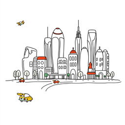 A hand-drawn, minimalist illustration in black ink, inspired by the playful cartoon styles of Peppa Pig, Bluey, and Charlie and Lola