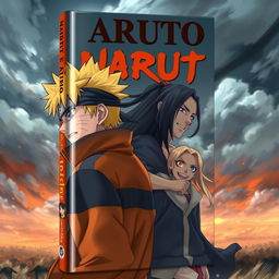 A stunning book cover showcasing an intense scene featuring Naruto and Itachi in the foreground