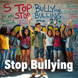 An impactful image illustrating the message 'Stop Bullying'