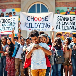 A compelling image centered on the theme of anti-bullying
