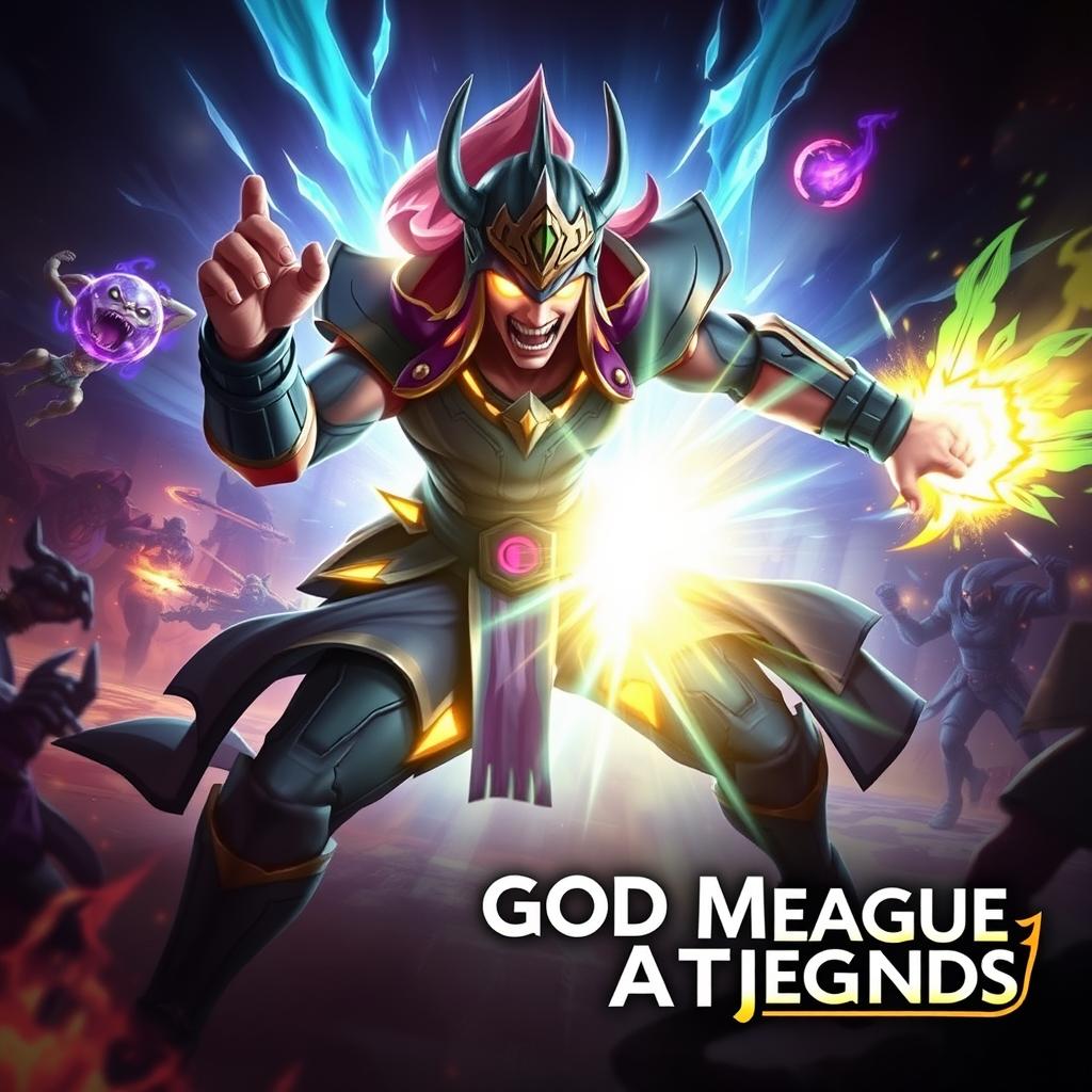 An explosive League of Legends thumbnail depicting an ADC champion entering ‘God Mode’