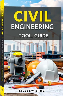 A captivating book cover design for a Civil Engineering tools guide