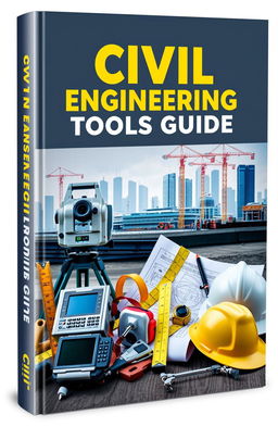 A captivating book cover design for a Civil Engineering tools guide