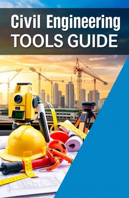 A captivating book cover design for a Civil Engineering tools guide