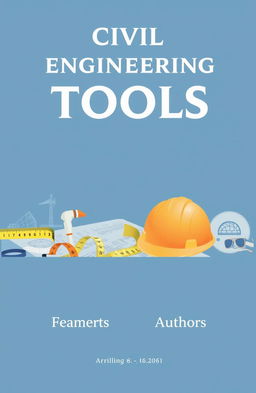 A formal book cover design for a publication focused on civil engineering tools