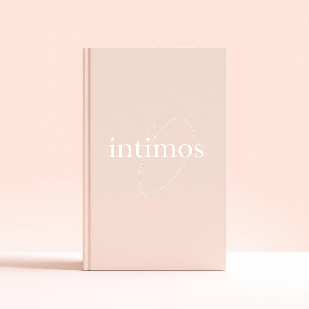 A minimalist book cover design for the title *Intimos*, featuring an elegant and evocative layout