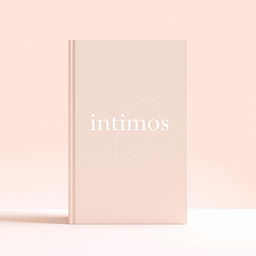 A minimalist book cover design for the title *Intimos*, featuring an elegant and evocative layout