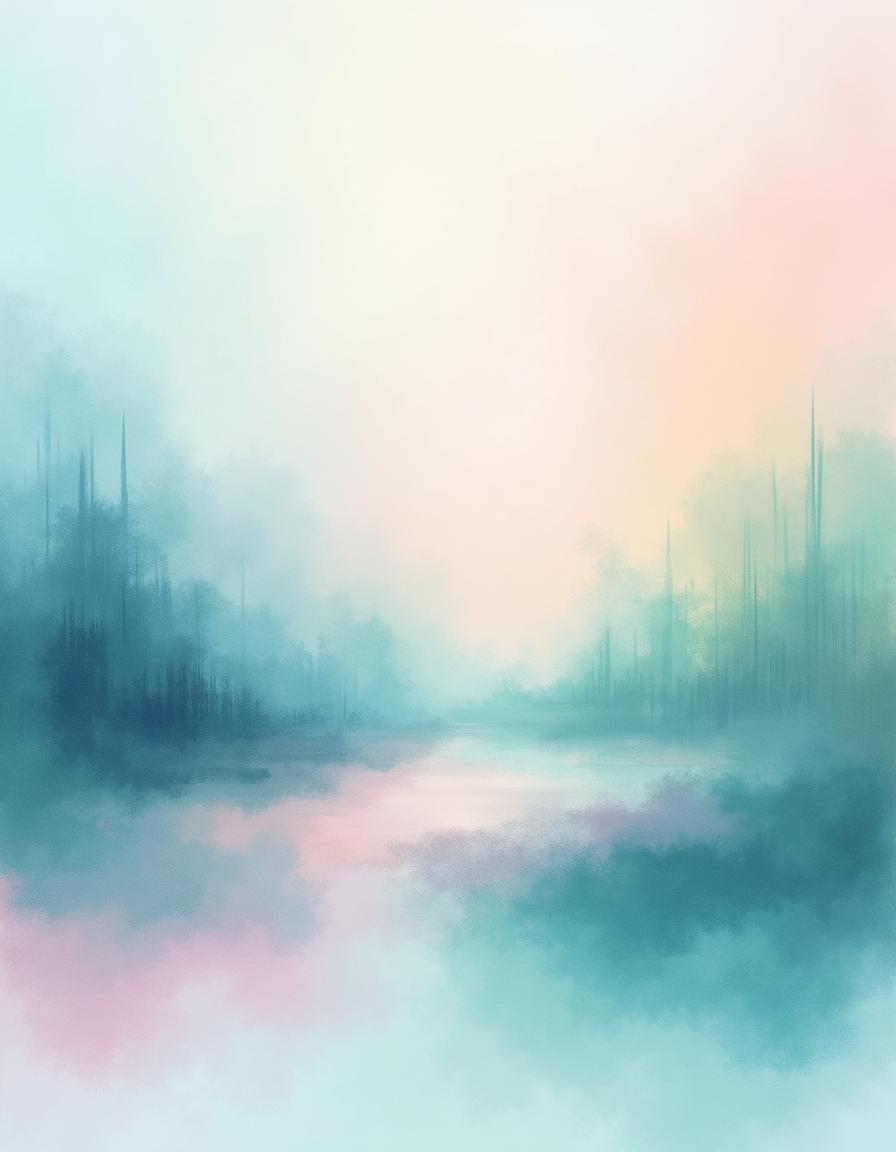 A composition of blended, soft, obscure colors reminiscent of a watercolor painting