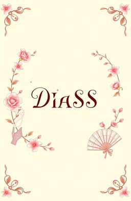 A stylish cover page design for a DIASS subject featuring a coquette aesthetic