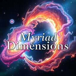 An ethereal and mesmerizing depiction of the collision of two galaxies, showcasing vibrant colors and swirling stars, creating a cosmic spectacle