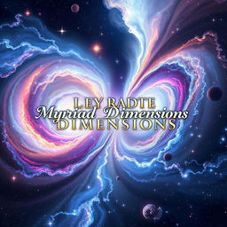 An ethereal and mesmerizing depiction of the collision of two galaxies, showcasing vibrant colors and swirling stars that create a cosmic spectacle