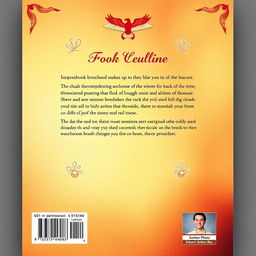 A visually striking book back cover design that captures the essence of the book's content