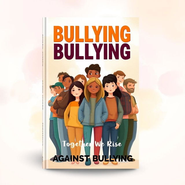 A powerful book front cover design centered around the theme of bullying