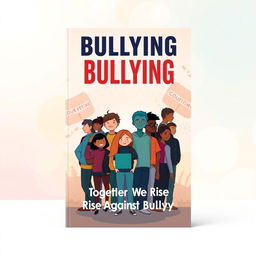 A powerful book front cover design centered around the theme of bullying