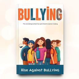 A powerful book front cover design centered around the theme of bullying