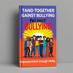 An impactful book front cover design centered around the theme of bullying