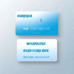 A high-resolution digital image of a 'Europa' store loyalty card for 'Gladkikh Olesya', born '24