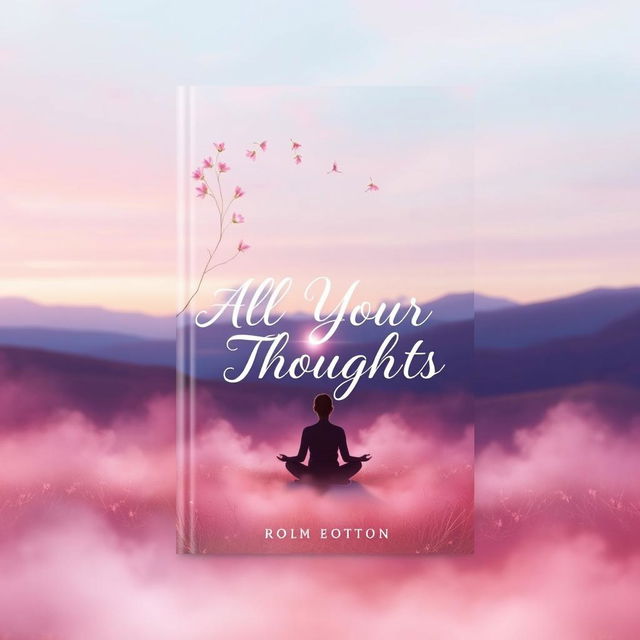 A beautifully designed book cover for a collection of poems titled 'All Your Thoughts'