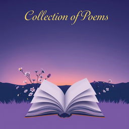 A striking book cover for a collection of poems