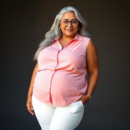 A 55-year-old Indian plus-size woman, embodying sensuality and voluptuousness, depicted with a passionate demeanor