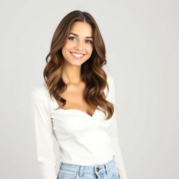 An attractive young woman appealing to most men over the age of 30
