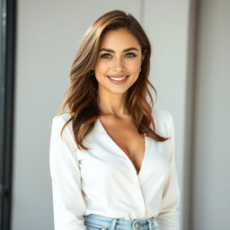 An attractive woman aged 35 who appeals to most men over 30