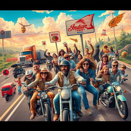 A dynamic montage showcasing diverse individuals including truck drivers, bikers, and families, all fueled by IndianOil, as they journey to their various destinations
