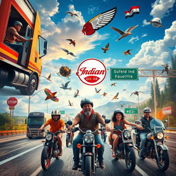 A dynamic montage showcasing diverse individuals including truck drivers, bikers, and families, all fueled by IndianOil, as they journey to their various destinations