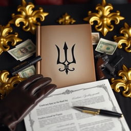 The cover of a book evoking a world of power, luxury, and danger