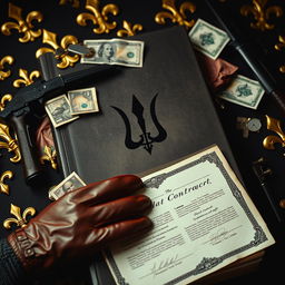 The cover of a book evoking a world of power, luxury, and danger