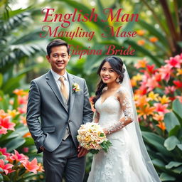 An eye-catching book cover for 'English Man Marrying a Filipina Bride