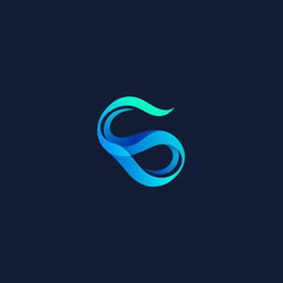 A modern and sleek logo design featuring a stylized letter 'S' intertwined with a vibrant wave pattern, representing innovation and fluidity