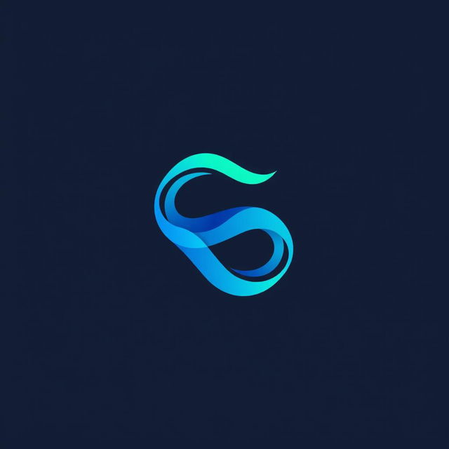 A modern and sleek logo design featuring a stylized letter 'S' intertwined with a vibrant wave pattern, representing innovation and fluidity