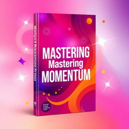 A vibrant and colorful book cover design for a self-improvement book titled 'Mastering Momentum'
