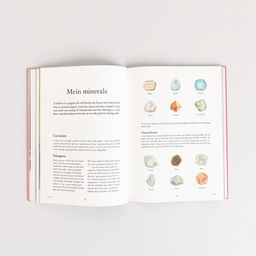 A minimalist guide to minerals and rocks, exploring the essence of nature's treasures in clean, simple design