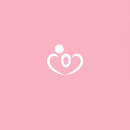 A minimalist logo design for a dating website, featuring simple and elegant shapes that symbolize love and connection