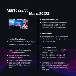 Create a visually engaging digital marketing strategy for a technology product launch scheduled for March 2025