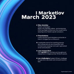 Create a visually engaging digital marketing strategy for a technology product launch scheduled for March 2025