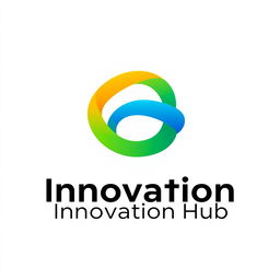 A sleek, modern logo design featuring a minimalist and colorful abstract symbol that represents innovation and creativity