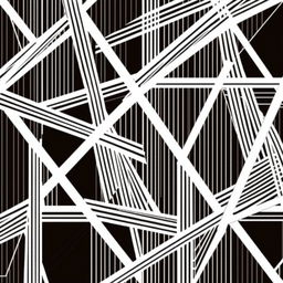 Create a complex straight line pattern featuring an intricate composition of consistently parallel and intersecting lines