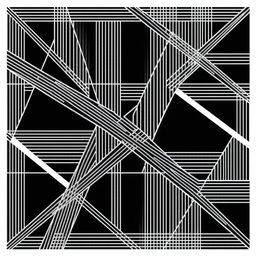 Create a complex straight line pattern featuring an intricate composition of consistently parallel and intersecting lines