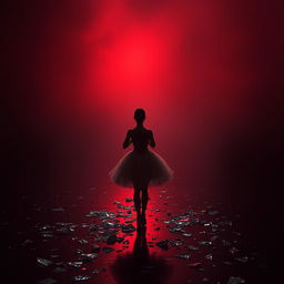 In the crimson light of a setting day, a lost ballerina named Lilith stands at a cruel auction, embodying shattered dreams scattered like glass shards across the floor